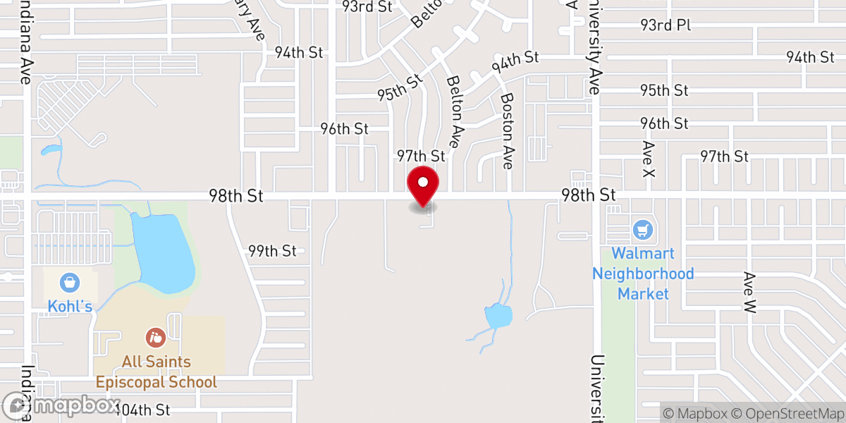 Map showing location of New Horizon Baptist Church