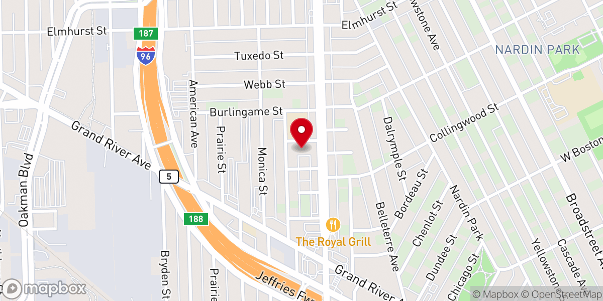 Map showing location of St. Cecilia’s Church (St.Charles Lwanga Parish)