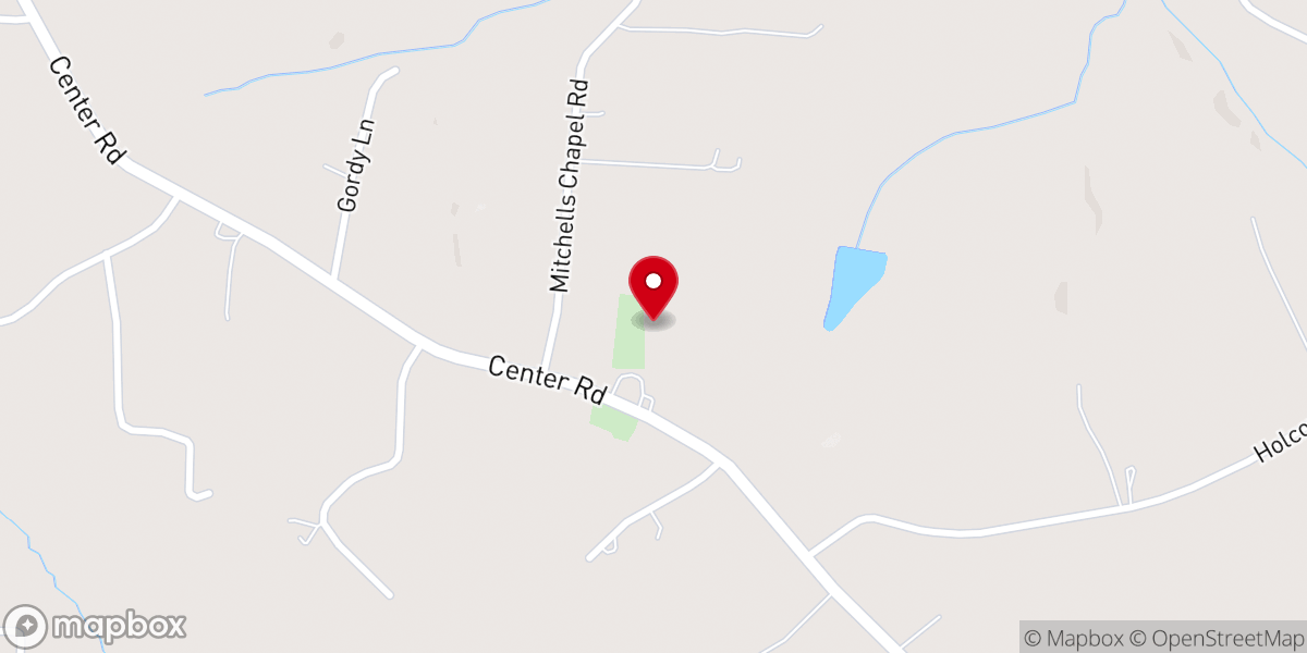 Map showing location of Mitchell's Chapel United