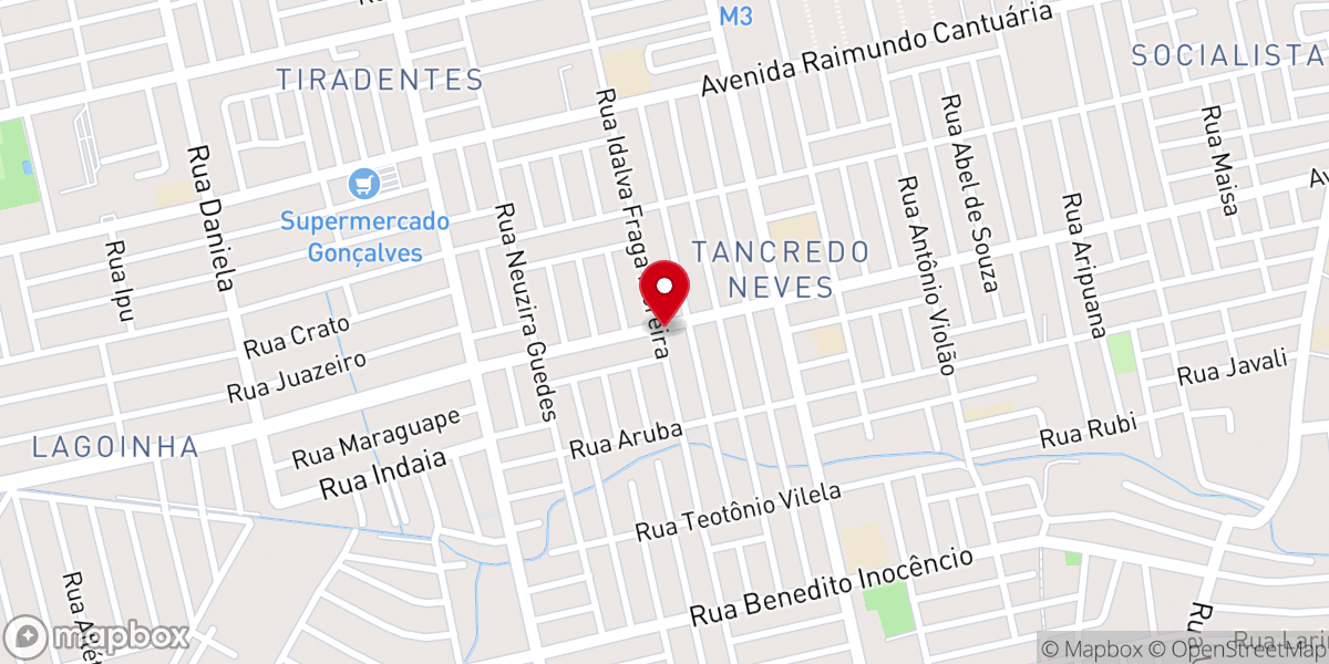 Map showing location of Igreja Pent. De Jesus Cristo