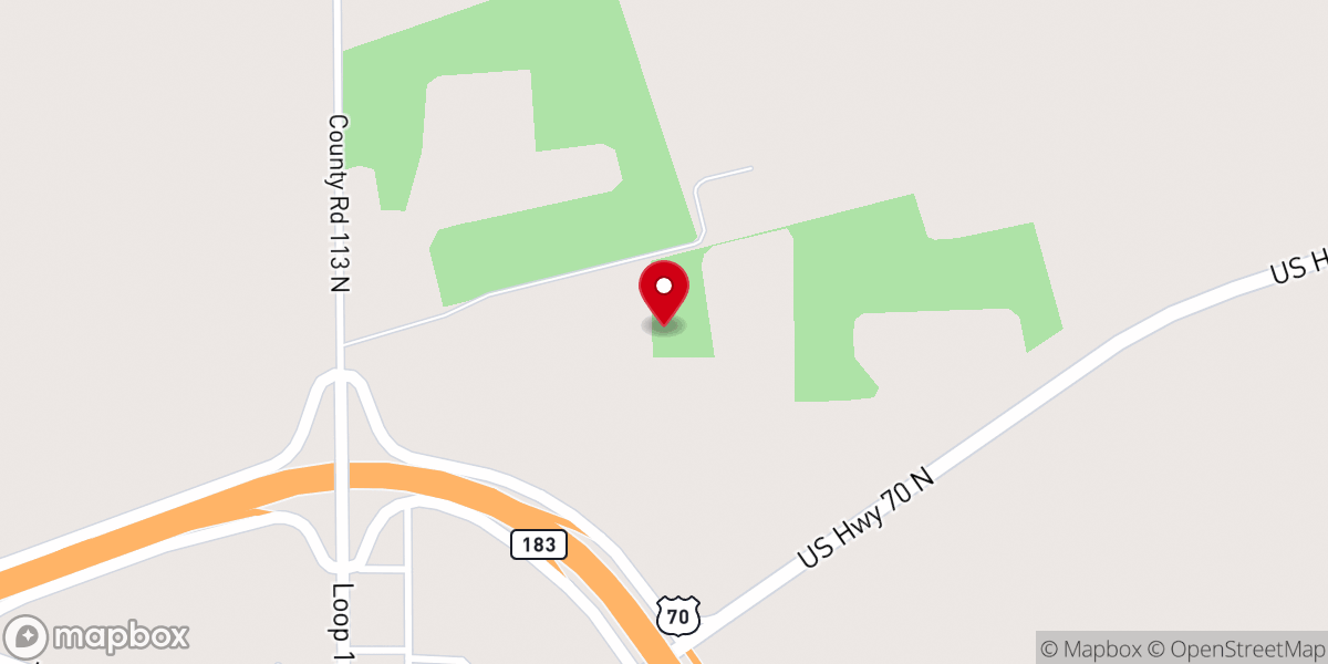 Map showing location of Pilgrim Rest Baptist Church