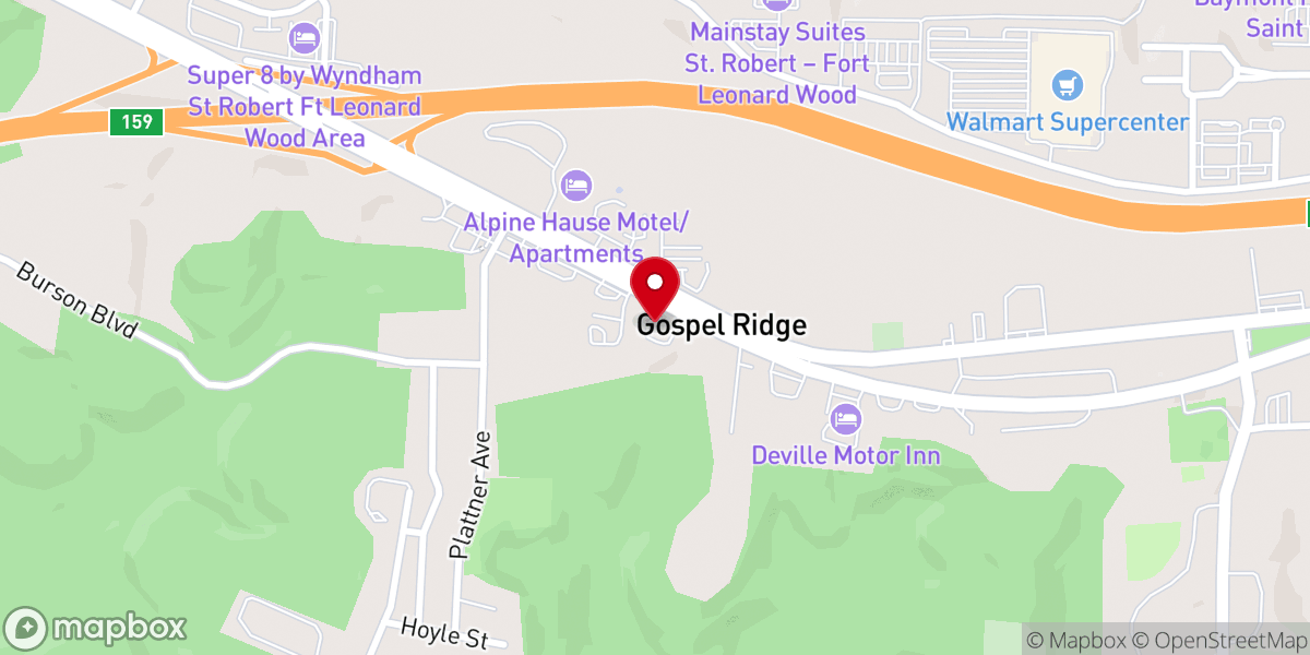 Map showing location of Shekinah Tabernacle Ministries (Nondenominational Church)