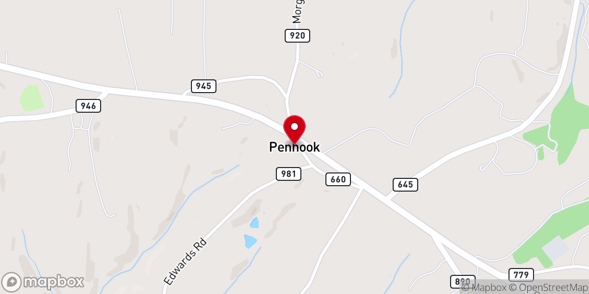 Map showing location of Mt Parrish Baptist Church