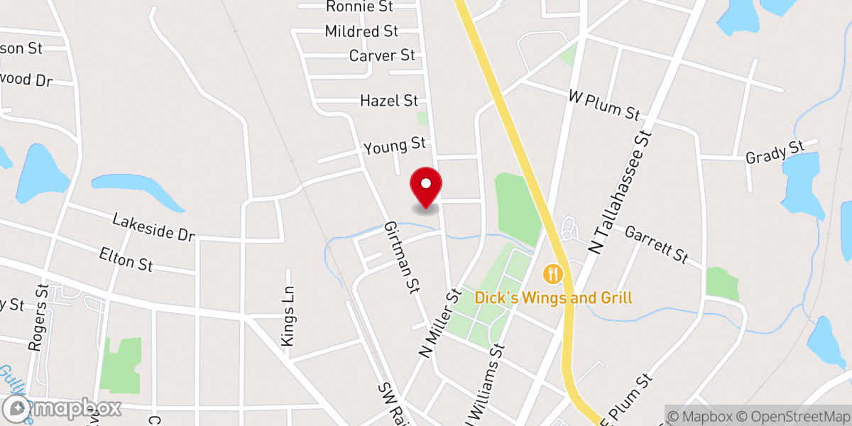 Map showing location of Victory Center Church of God