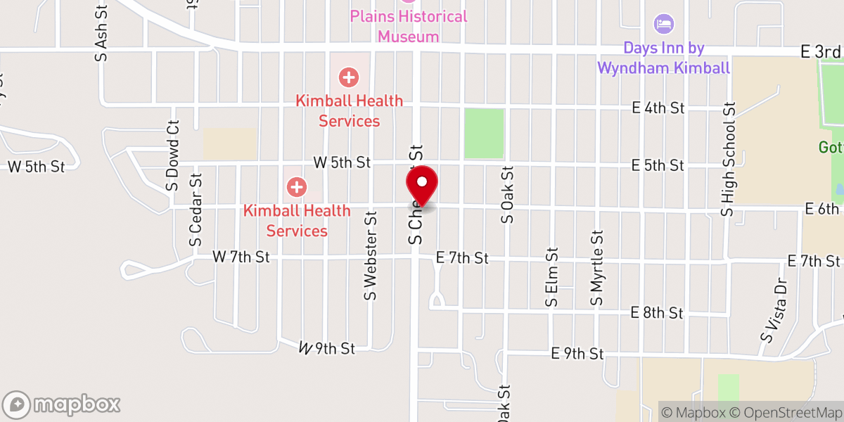 Map showing location of St Hilda's Episcopal Church