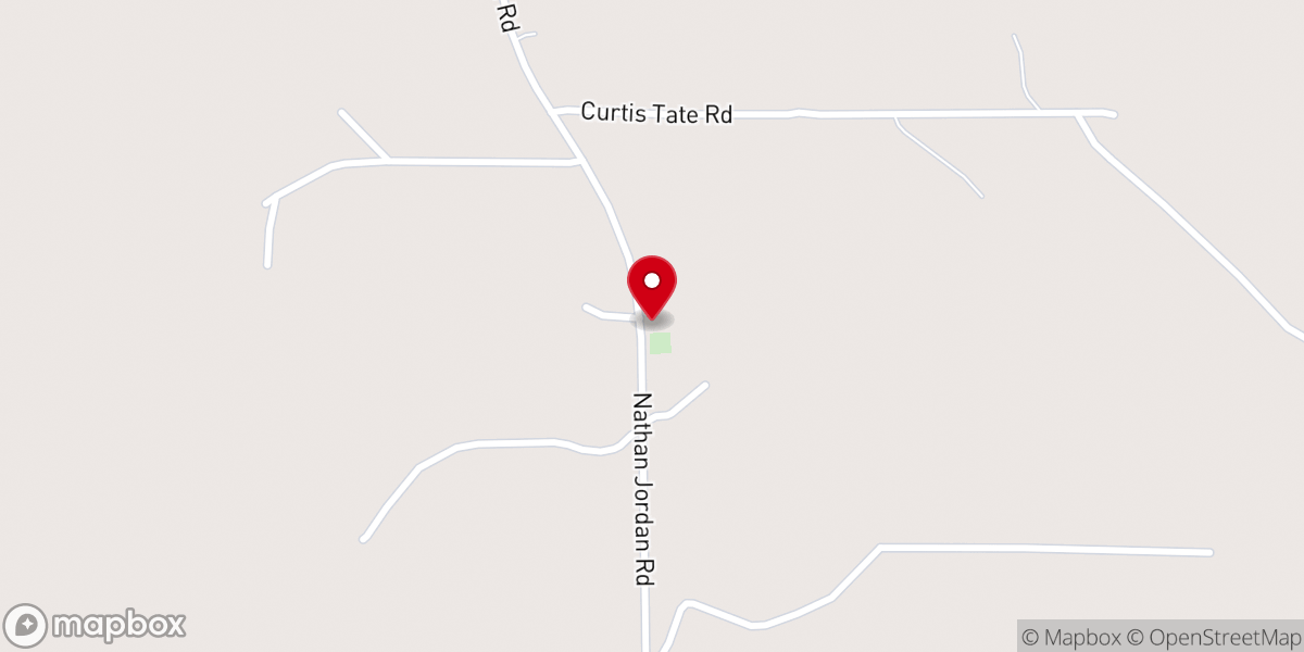 Map showing location of New Haven Baptist Church