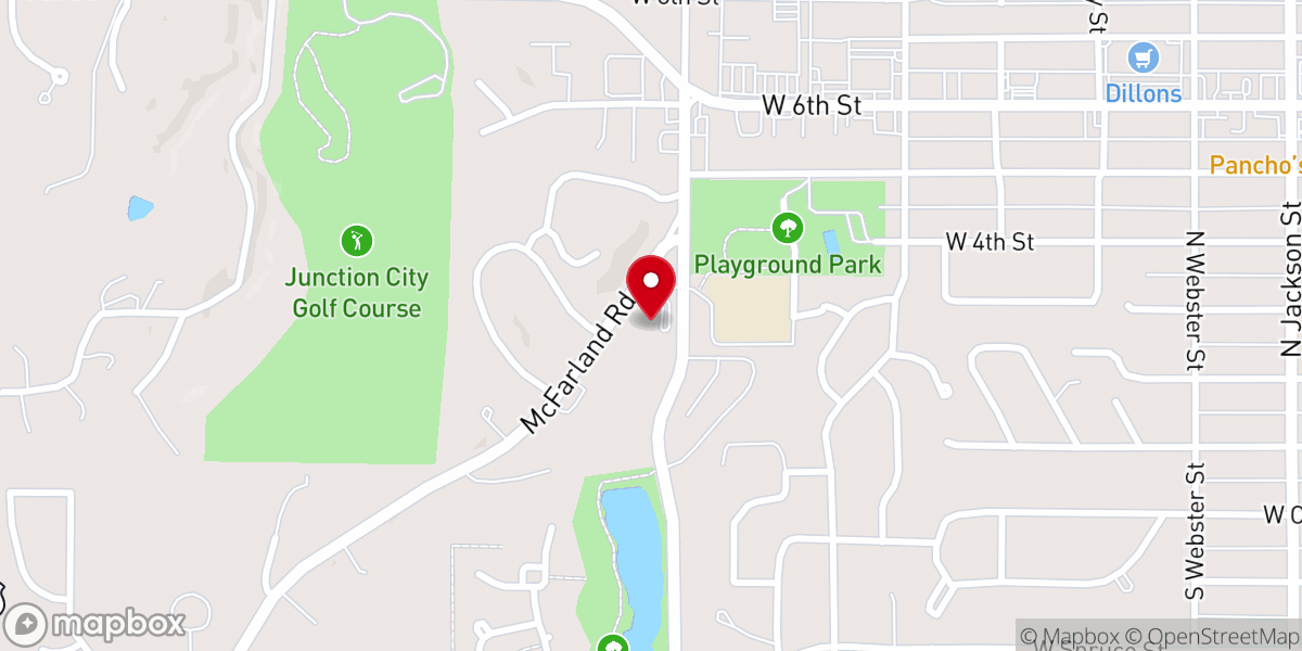 Map showing location of Faith Evangelical Lutheran Church