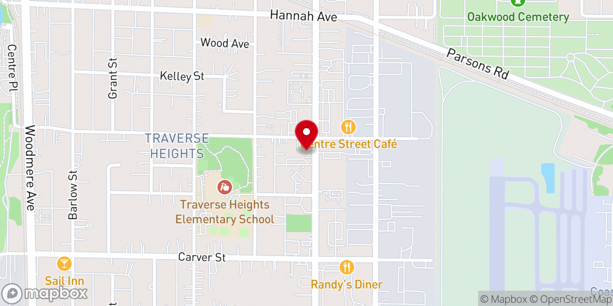 Map showing location of St Michael's Lutheran Church