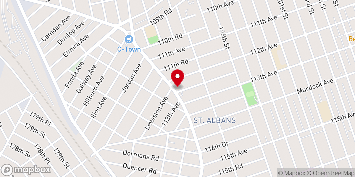 Map showing location of Perpetual Praise Tabernacle, Inc