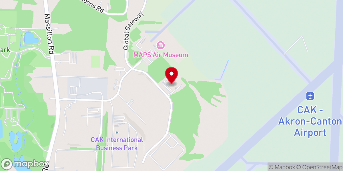 Map showing location of United Church of God - Canton, Ohio