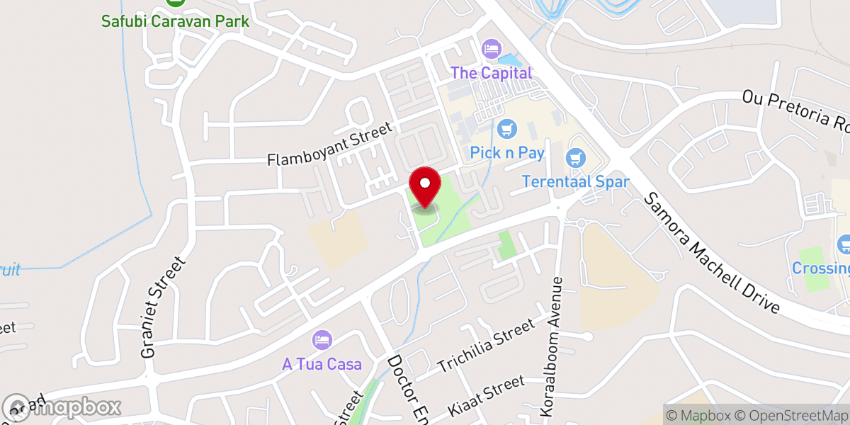 Map showing location of Communio Church
