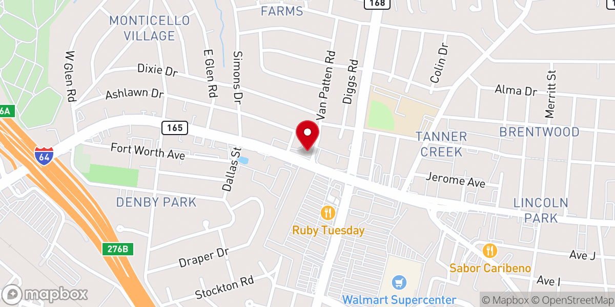 Map showing location of Living Destiny Church
