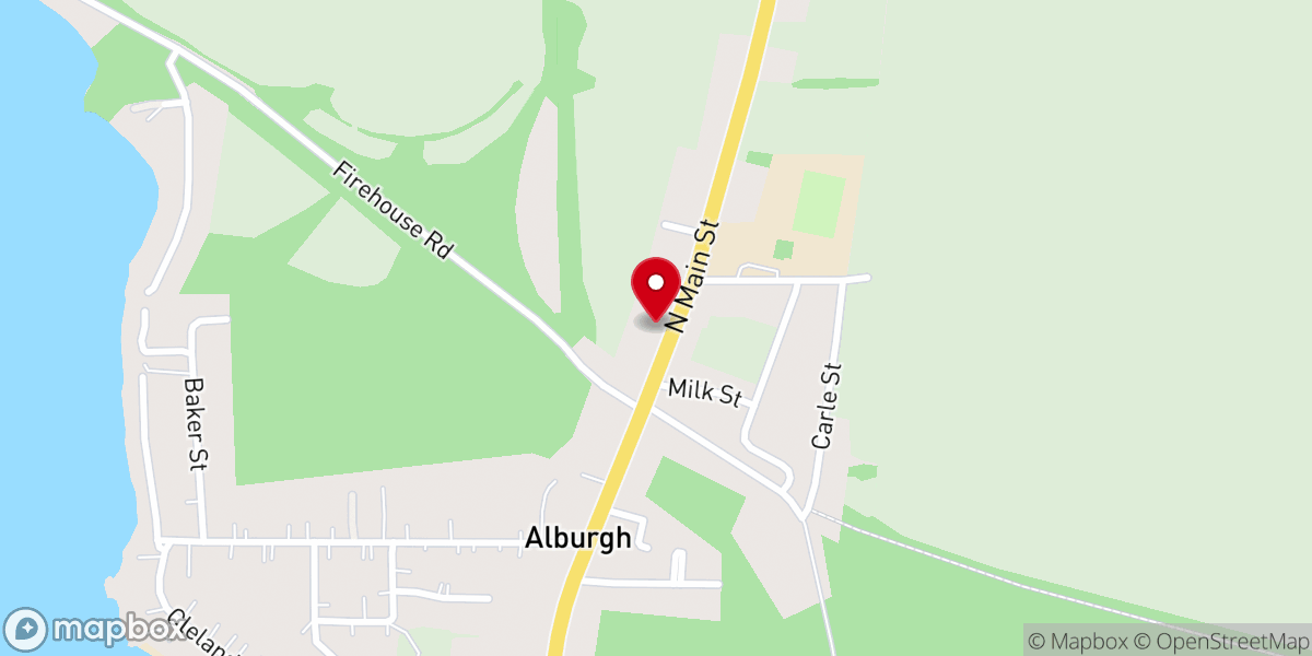 Map showing location of St Amadeus Parish Center