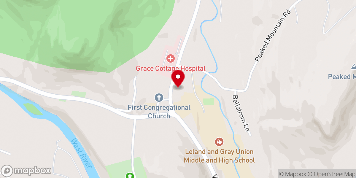 Map showing location of Our Lady of the Valley Catholic Church