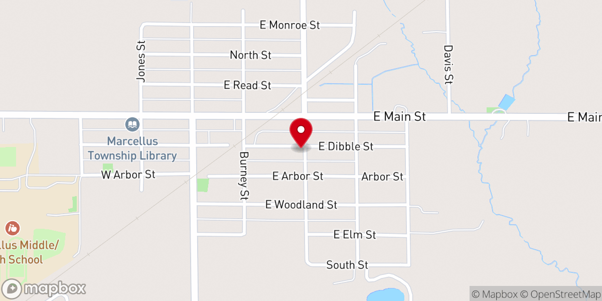 Map showing location of Saint Margaret Mary Church