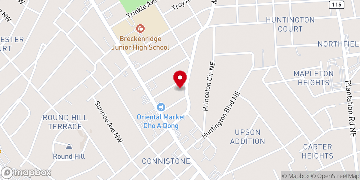 Map showing location of Williamson Road Church of the Brethren