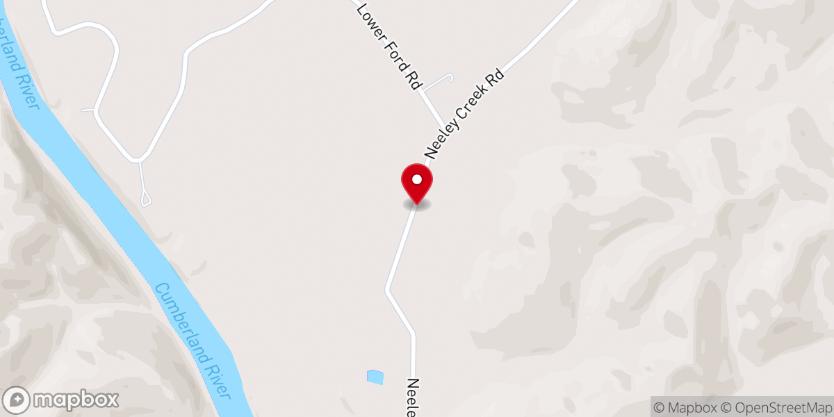 Map showing location of Pine Branch Church