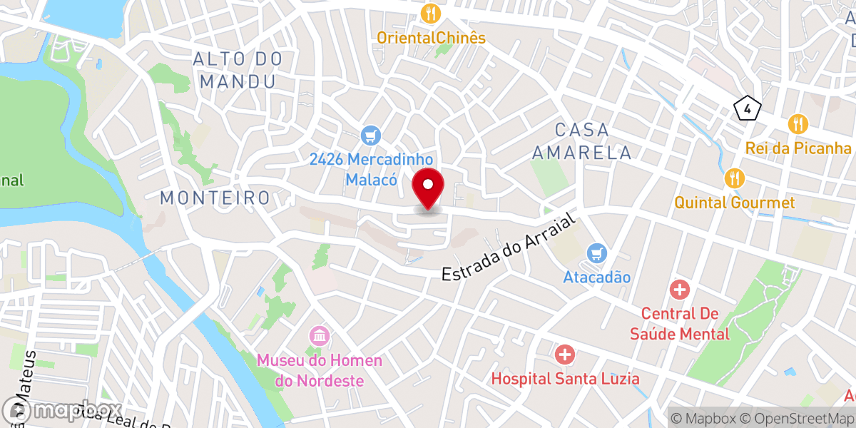 Map showing location of 2ª Igreja Batista em Casa Amarela