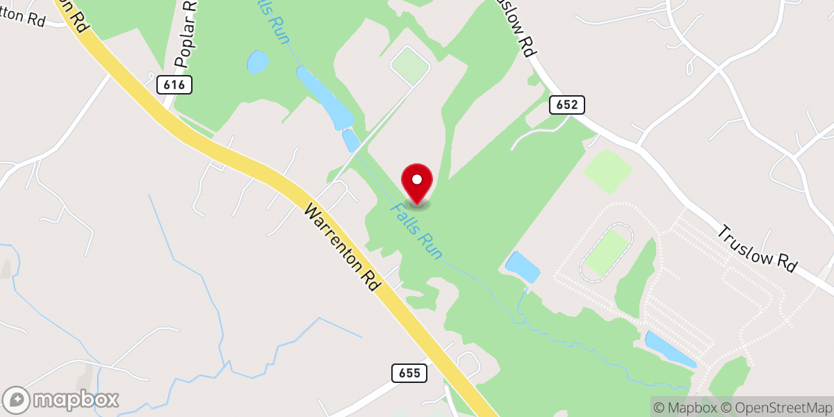 Map showing location of Oaks Church