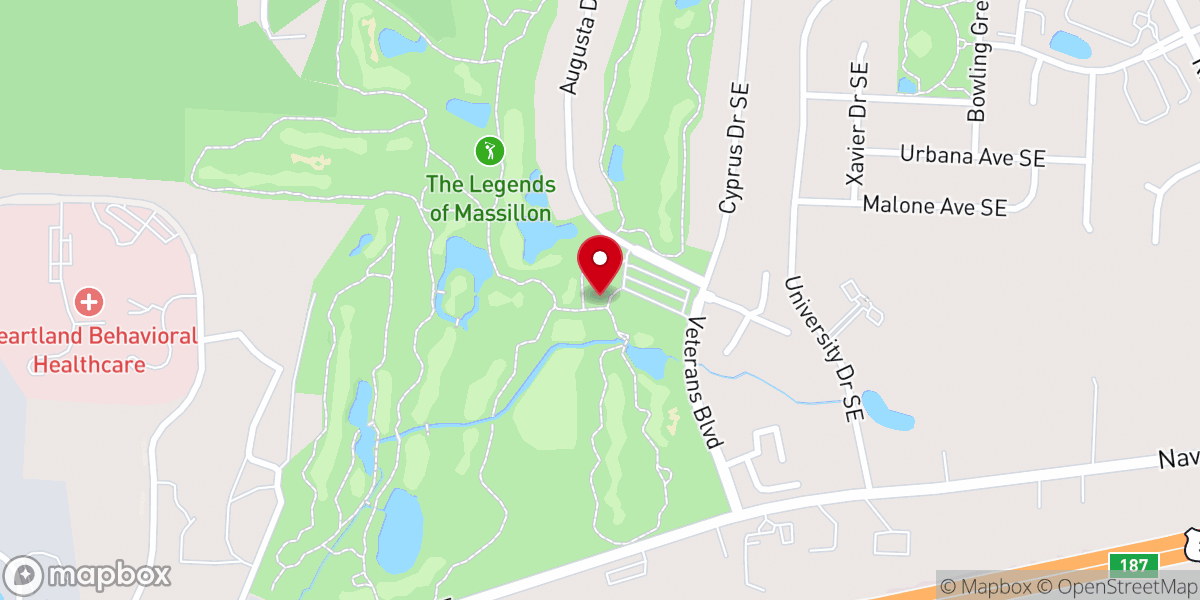 Map showing location of The Legends of Massillon 1