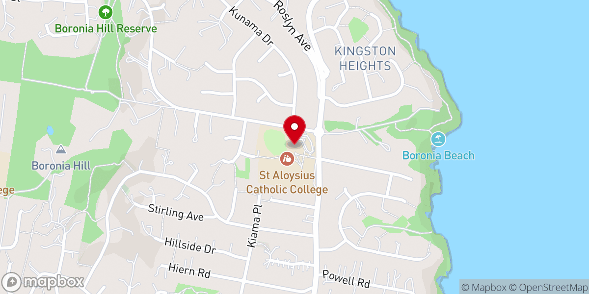Map showing location of Christ The Priest