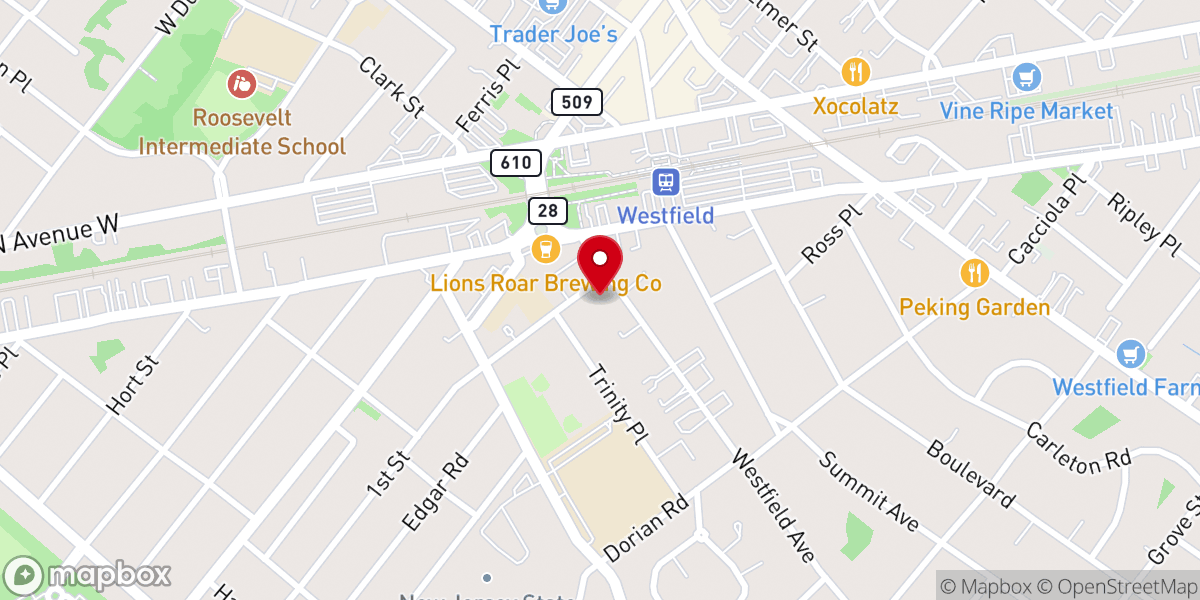 Map showing location of Holy Trinity Roman Catholic