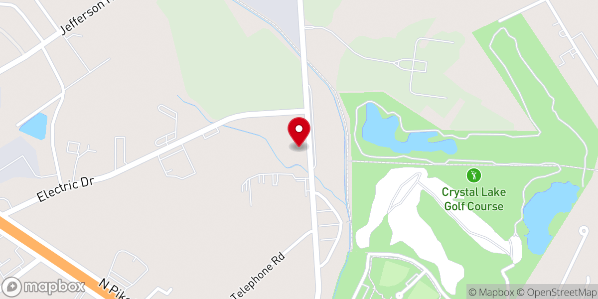Map showing location of Calvary Bible Church