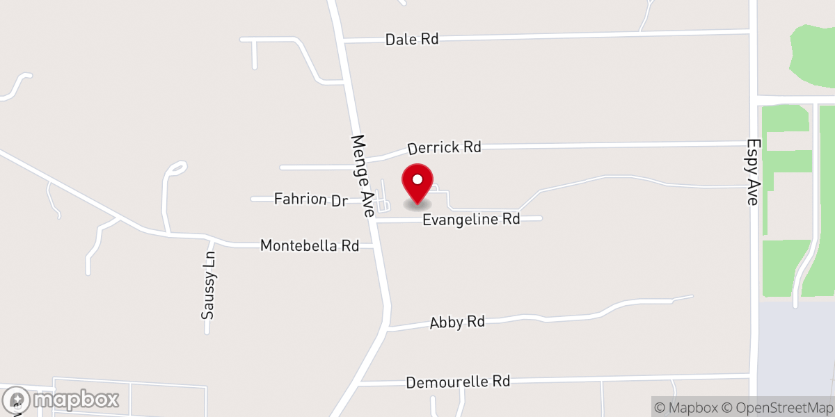 Map showing location of Holy Family Parish