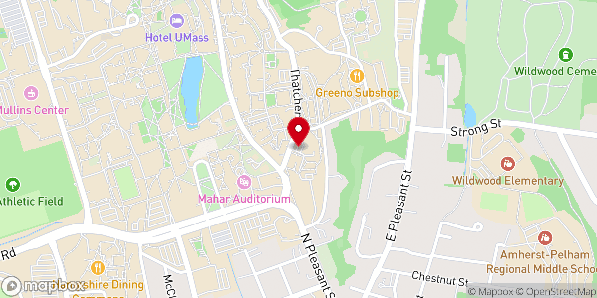 Map showing location of Newman Catholic Center