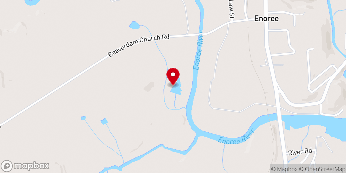 Map showing location of Patterson Chapel