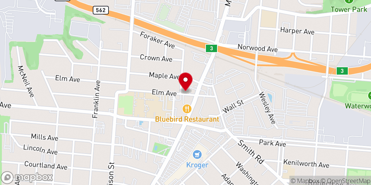 Map showing location of Love City Church