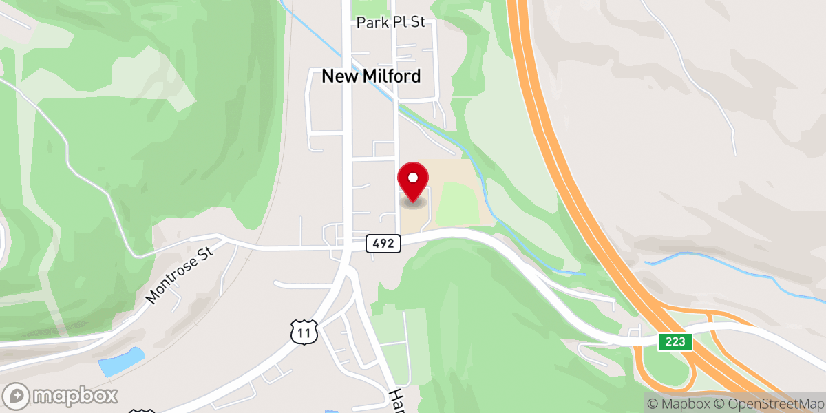 Map showing location of The Armory