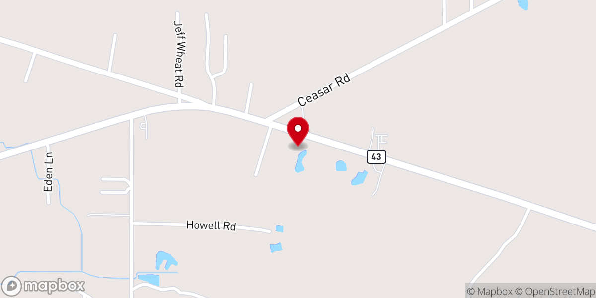 Map showing location of Picayune Church of God