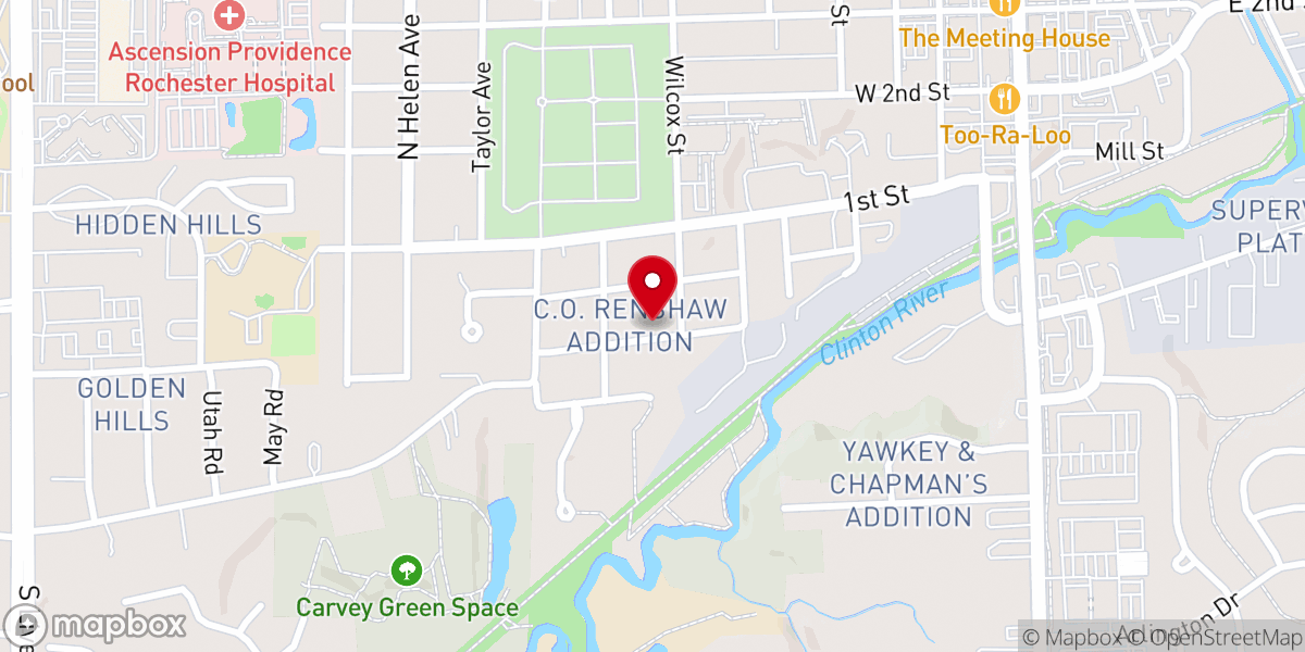 Map showing location of Legacy House Church