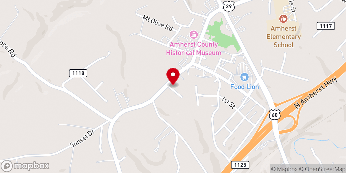 Map showing location of Ascension Episcopal Church
