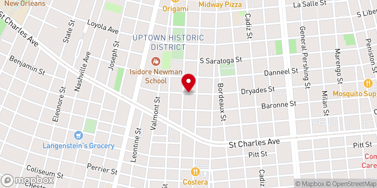 Map showing location of Grace Lutheran Church