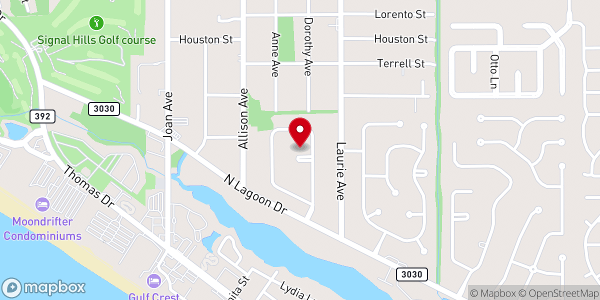Map showing location of Panama City Weddings