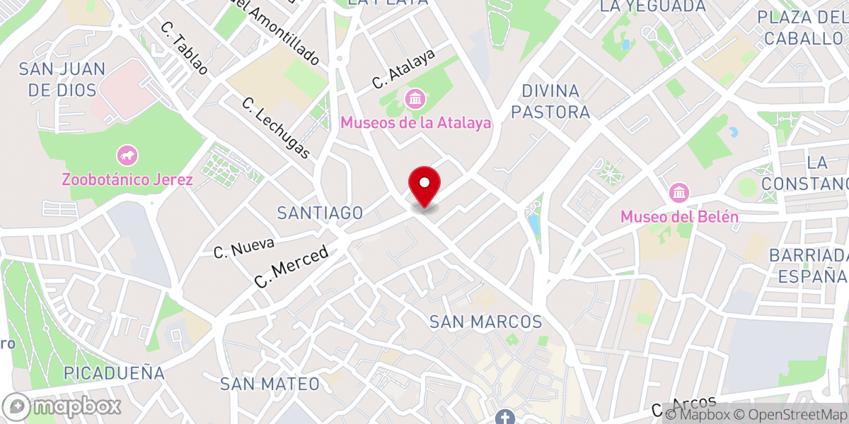 Map showing location of Iglesia de la Victoria