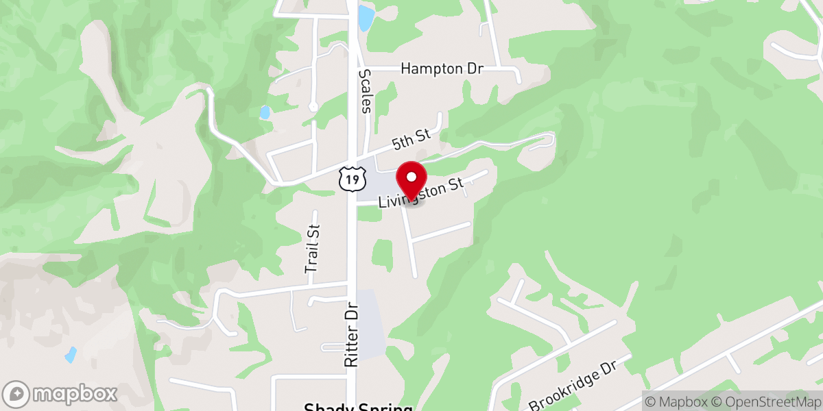 Map showing location of Perry Memorial United Methodist