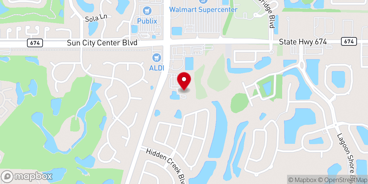 Map showing location of Our Lady of Guadalupe Catholic Mission