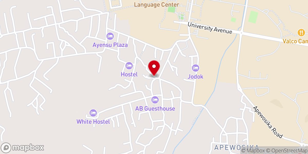 Map showing location of St Paul Methodist Church