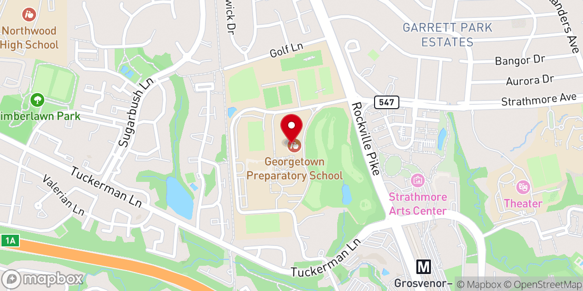 Map showing location of Chapel of Our Lady of Lourdes