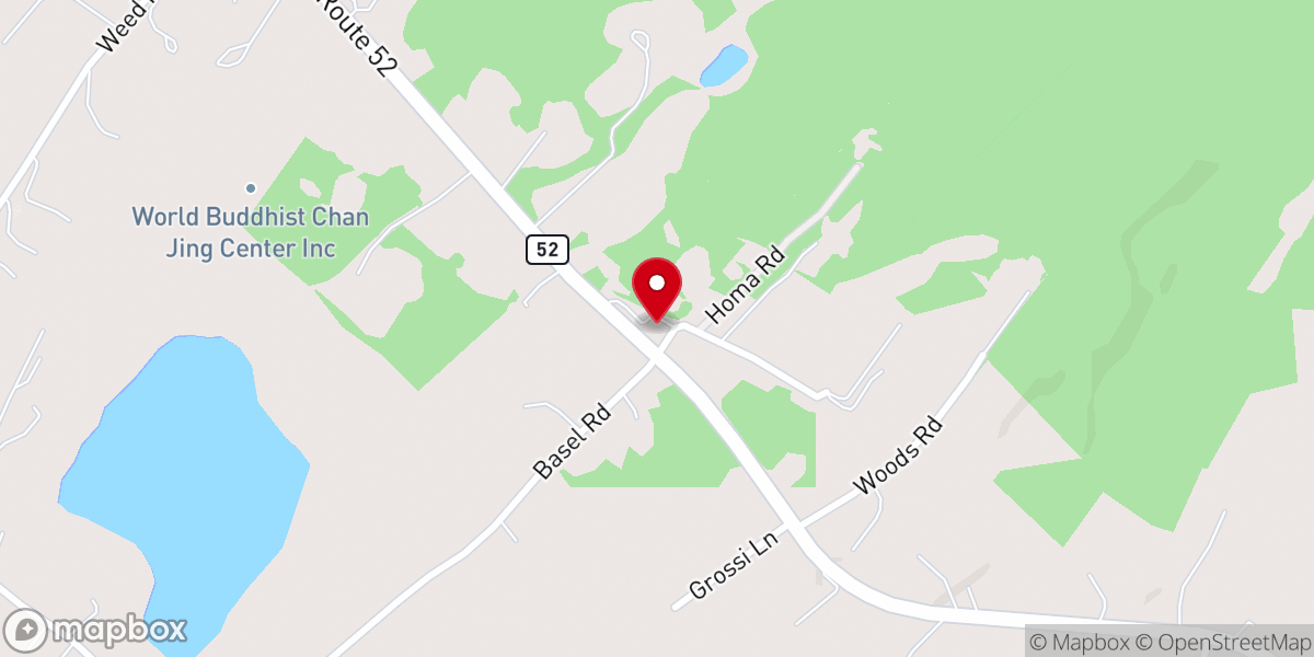 Map showing location of Our Lady of the Valley Catholic Church, Pine Bush