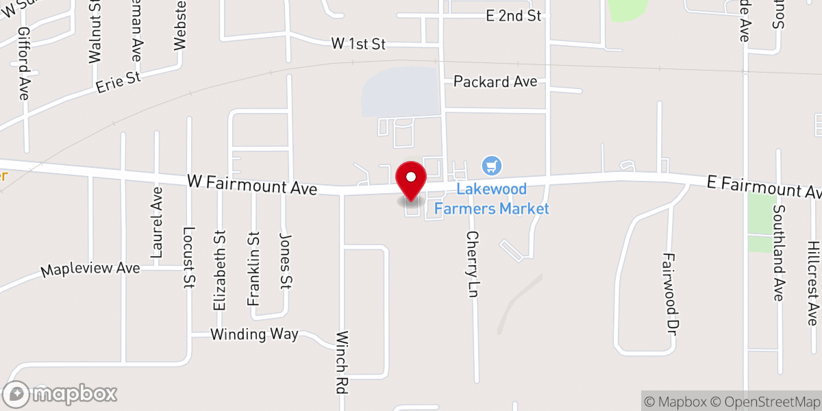 Map showing location of The Rock Church
