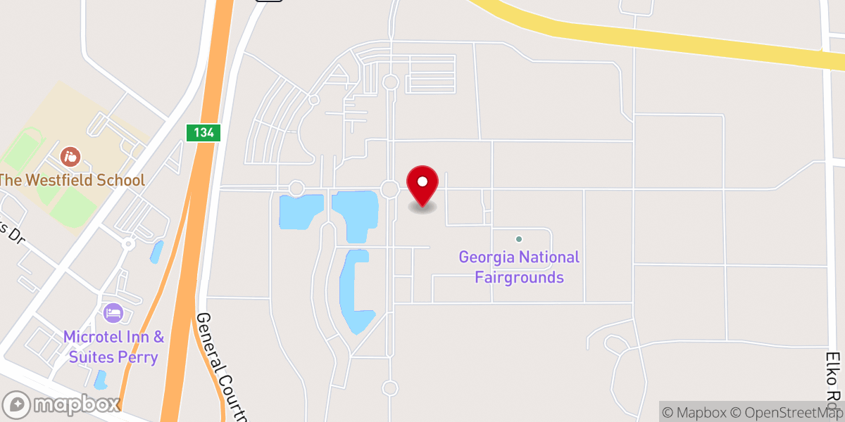 Map showing location of Reaves Arena