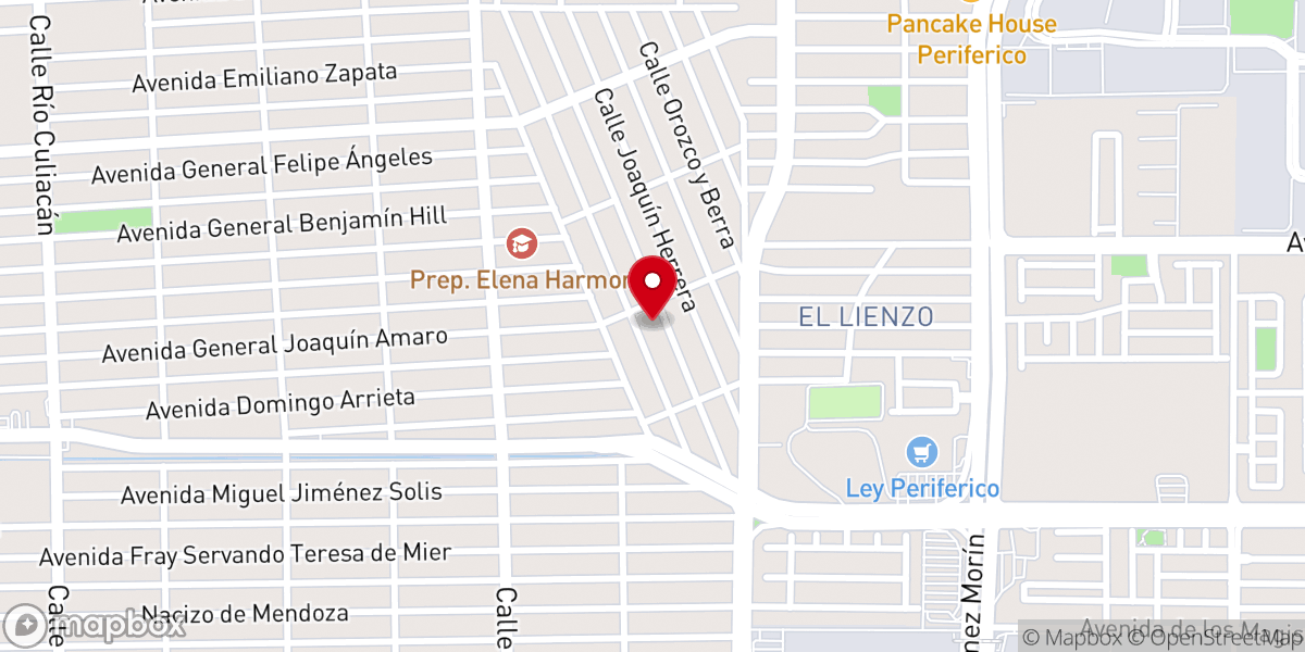 Map showing location of Rectoría Santa Eduviges