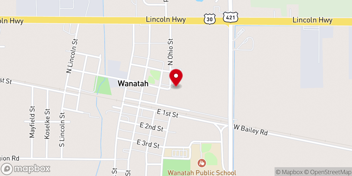Map showing location of Sacred Heart Catholic Church