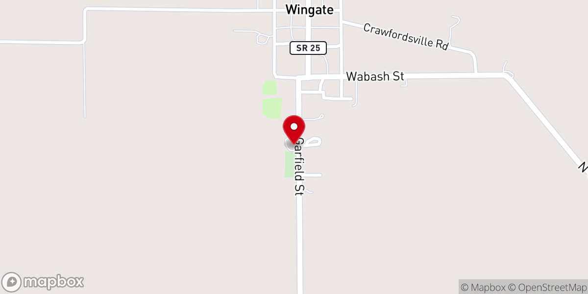 Map showing location of Pleasant Hill Church of God