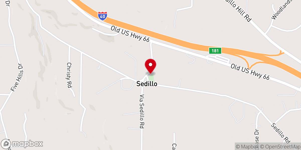 Map showing location of San Isidro Catholic Church