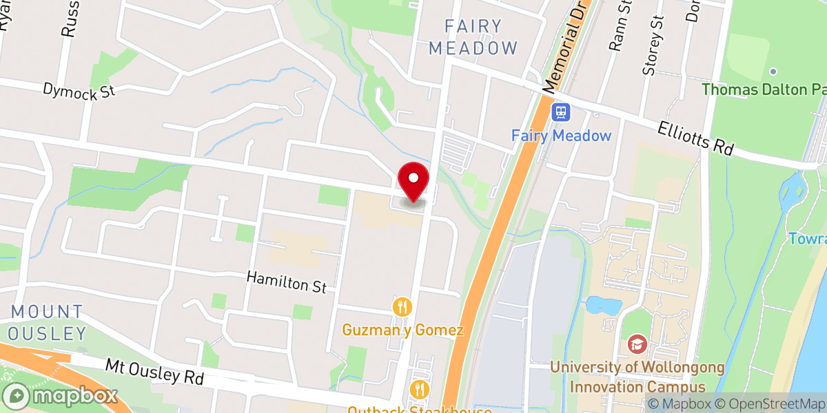 Map showing location of St John Vianney Co-Cathedral
